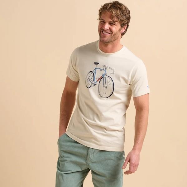 Brakeburn Bike Tee - Cream