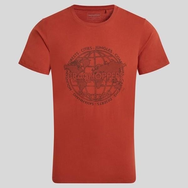 Craghoppers Lucent II SS T-Shirt - Red Beach - CMT 1036