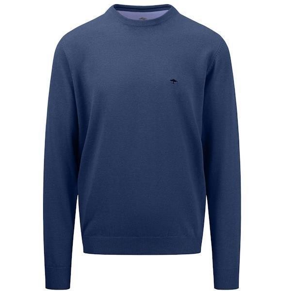 Fynch Hatton Crew Neck Sweater - Night Blue - 1513 210 680