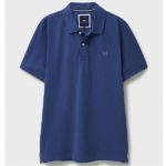 Crew Clothing Classic Pique Polo - Blue - MWE002