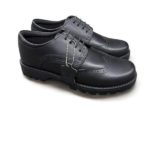 Girls Chunky Black Brogue - 6461