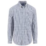 Fynch Hatton Combi Checked Shirt - Dark Ivy - 1514 5750 737