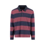 Fynch Hatton Striped Rugby Shirt Deep Merlot - 1514 1363 368