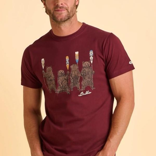 Brakeburn Tallow T-shirt - Burgundy