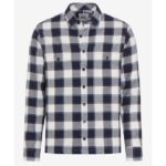 Brax Kay Checked Shirt - Navy 744 317 00