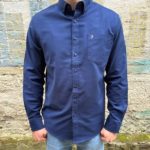 Farah Wilkins LS Shirt - Midnight Blue