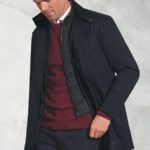 Brook Taverner Bradshaw Navy Shortie Raincoat