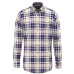 Fynch Hatton Flannel Check Shirt - Garnet Red - 1510 8080 367