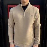 Mineral Rey Quarter Zip Sweater - Light Stone