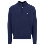 Fynch Hatton Troyer Lambswool Sweater - Navy - 1511 656 690