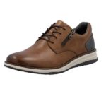 Rieker Brown Zip Shoes - 14706-24