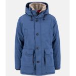 Fynch Hatton Parka Coat - Misty Blue - 1510 2620 638