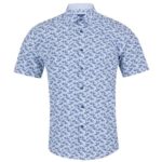 DG's Drifter Dark Blue Regular Short Sleeve Casual Shirt - 14683-28