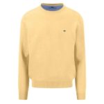Fynch Hatton Crew Neck Sweater - Pale Yellow - 1613 210 113