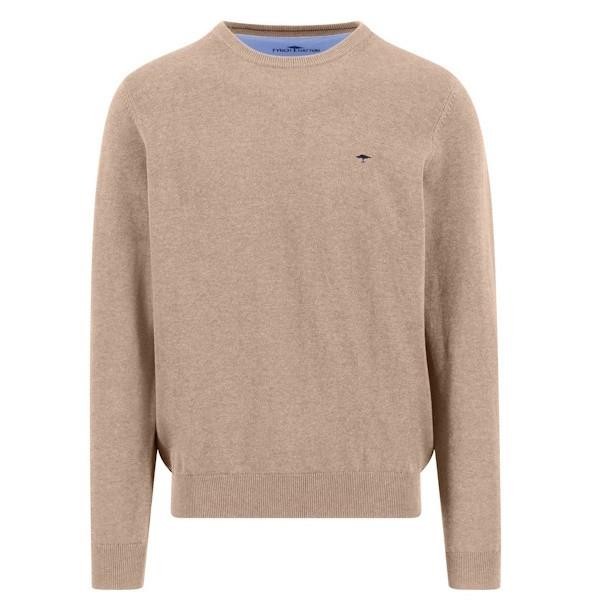 Fynch Hatton Crew Neck sweater - Taupe - 1613 210 864