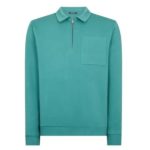 58877 - 37 Teal  1/4 Zip Sweat