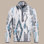Tatton II 1/2 Zip White Sail Print