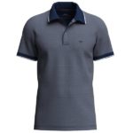 Fynch Hatton 2-Tone Pique Polo - Midnight - 1603 1904 672