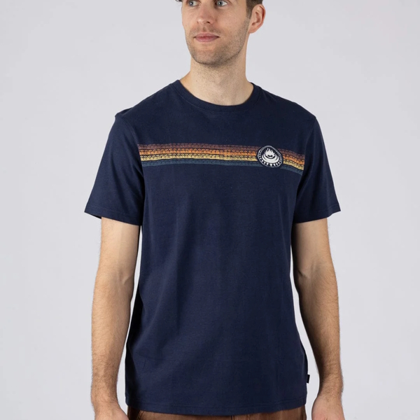 Saltrock Tribal Stripe Blue Tee
