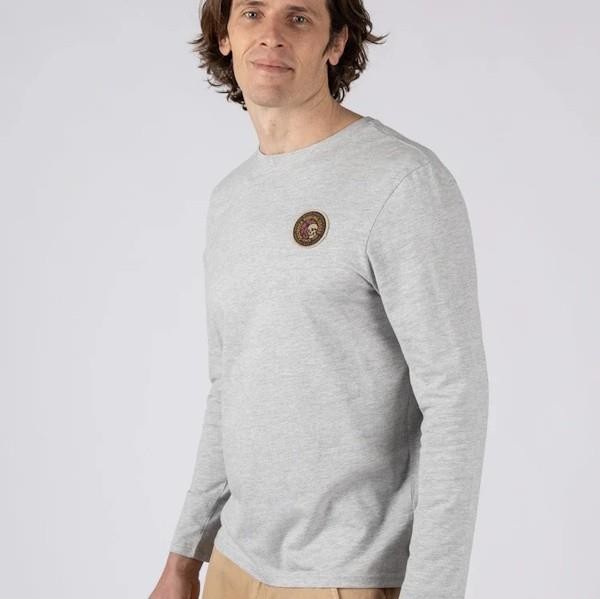 Saltrock Trail Badge - LS T-Shirt - Grey