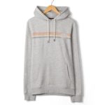 Tribal stripe hoodie grey