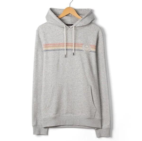 Tribal stripe hoodie grey