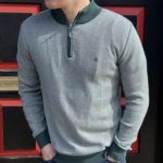 River Quarter Zip Knit FERN GREEN