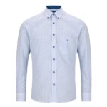 DG's Drifter Blue & White Reg LS Casual Shirt - 14145-12