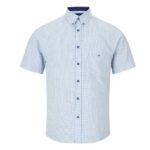 DG's Drifter Blue & White Reg SS Casual Shirt - 14021 -12