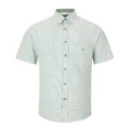 DG's Drifter Green & White Reg SS Casual Shirt - 14021 - 13