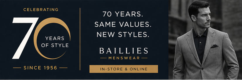 Baillies Menswear Celebrating 70 years