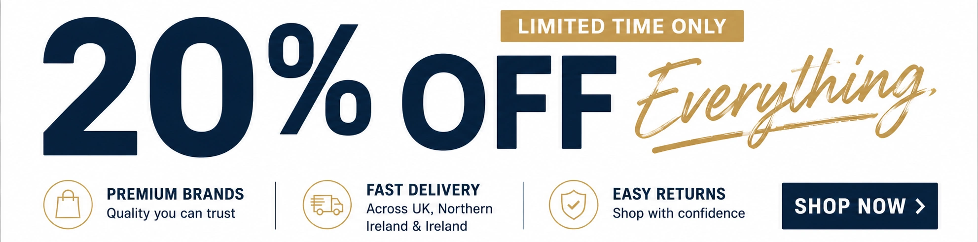 Baillies 20% OFF Menswear