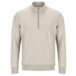55386-03 Half Zip Sweatshirt Light Grey
