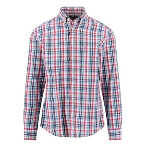 Fynch Hatton LS Checked Shirt - Pink - 1608 5330 416