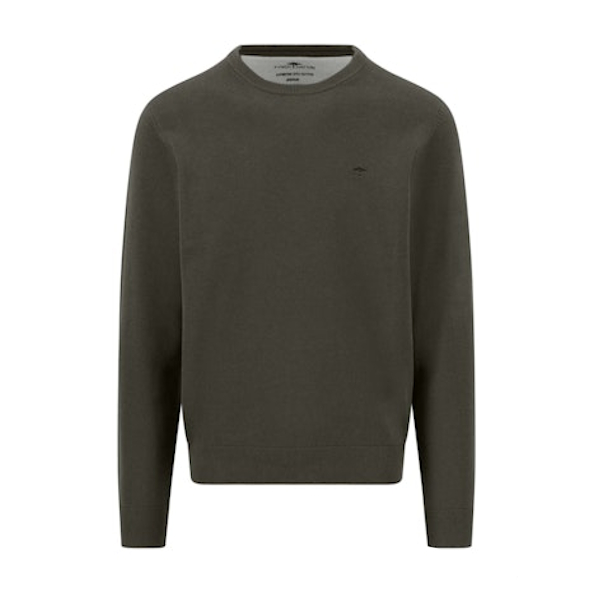 Fynch Hatton Crew Neck - Cypress - 1614 210 749