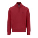 Fynch Hatton Quarter Zip - Brick - 1614 215 346