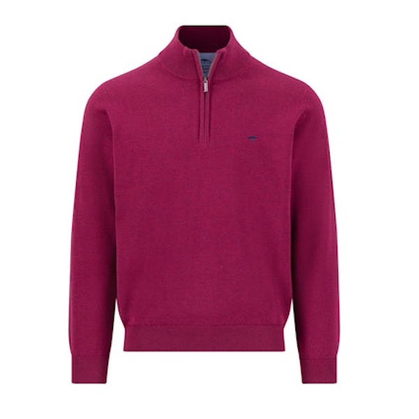 Fynch Hatton Quarter Zip - Grape - 1614 215 416