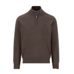 Fynch Hatton Quarter Zip - Dark Chocolate - 1614 215 861