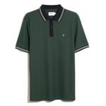 Kimell SS Tipped Polo 306 Pine