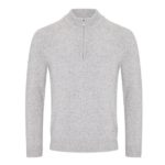 563-55642-03 Half Zip Sweater Light Grey