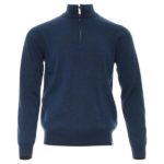 Justin Half Zip  Blue Melange
