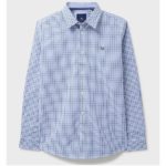 Poplin Multi Check Classic Fit Blue