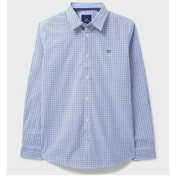 Poplin Multi Check Classic Fit Blue