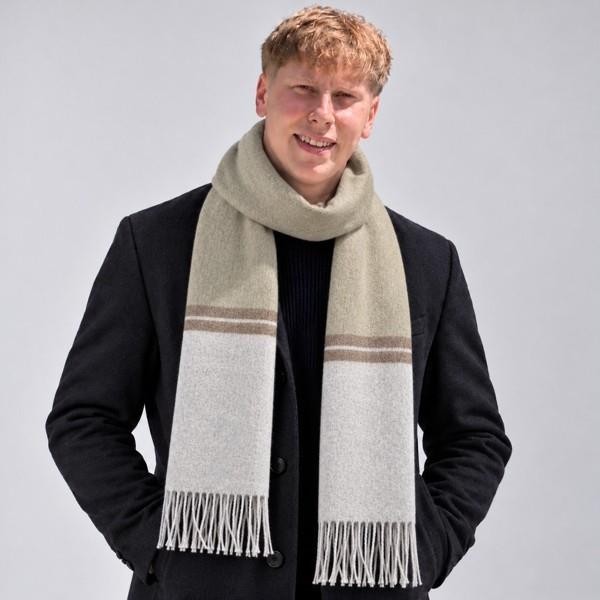 Olive Stripe  Scarf